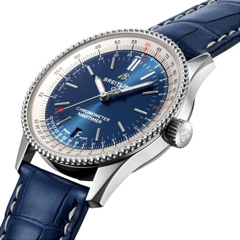 breitling blaues zifferblatt|Navitimer Automatic 38 Edelstahl .